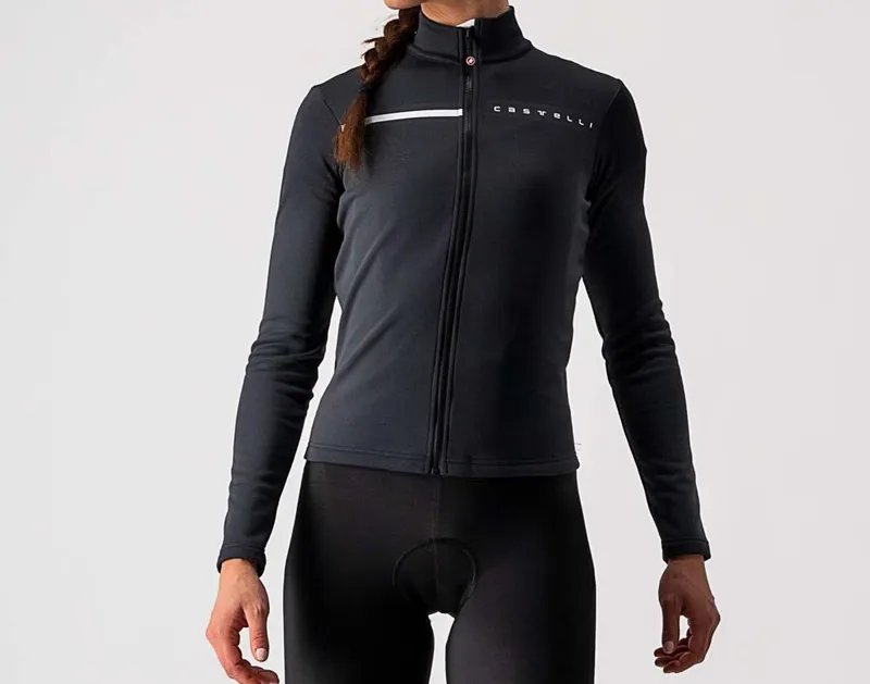 Balfes Bikes Castelli Sinergia 2 Women's Long Sleeve Jersey in Light Black and White | Free postage over £30, £10 off first order, price match & 0% finance.