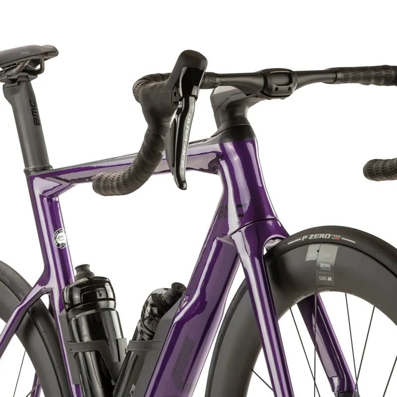 BMC Timemachine 01 Road One Dura Ace Di2 Road Bike 2023 in Metallic Violet/Black-4