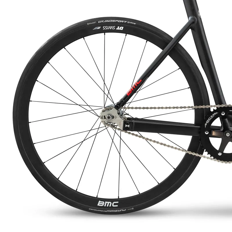 BMC Trackmachine AL One Miche Track Bike 2023 in Black/Red-2