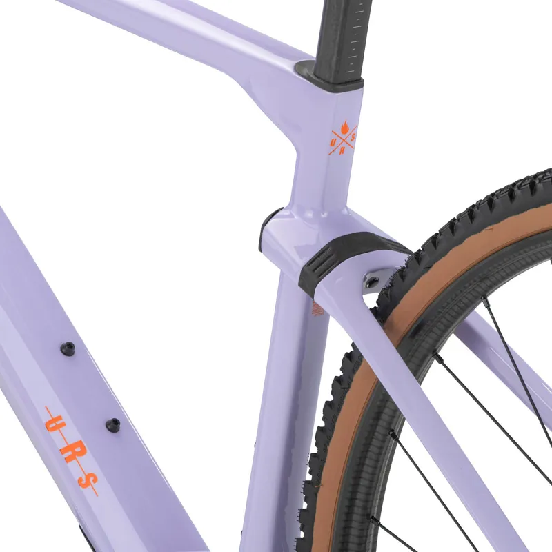 BMC Unrestricted 01 One RED eTap AXS Eagle Gravel Bike 2023 in Lavender Haze/Orange-4