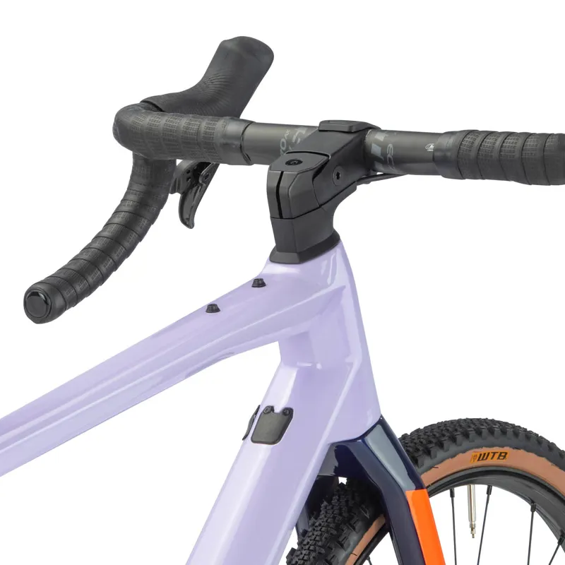 BMC Unrestricted 01 One RED eTap AXS Eagle Gravel Bike 2023 in Lavender Haze/Orange-7