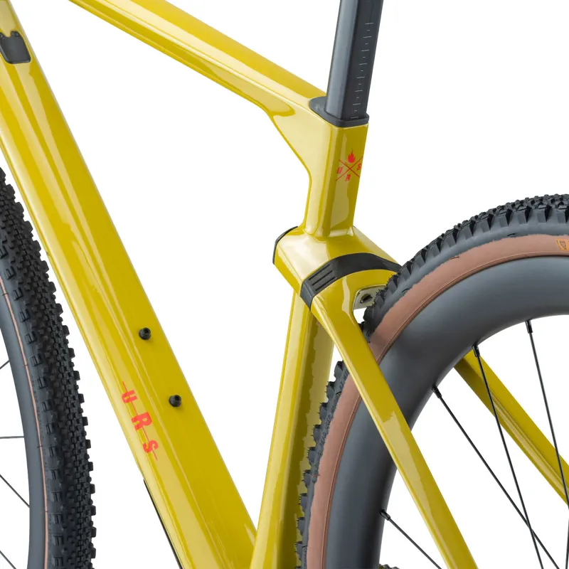 BMC Unrestricted LT One Force AXS Eagle Gravel Bike 2023 in Mustard/Red/Black-2