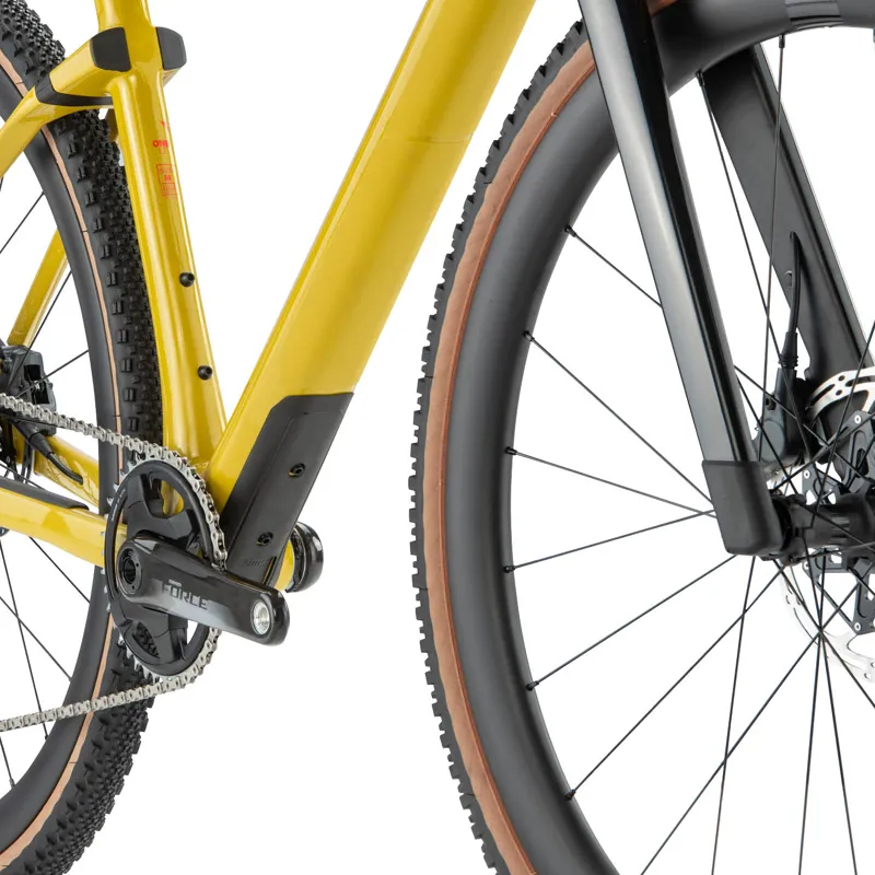 BMC Unrestricted LT One Force AXS Eagle Gravel Bike 2023 in Mustard/Red/Black-7