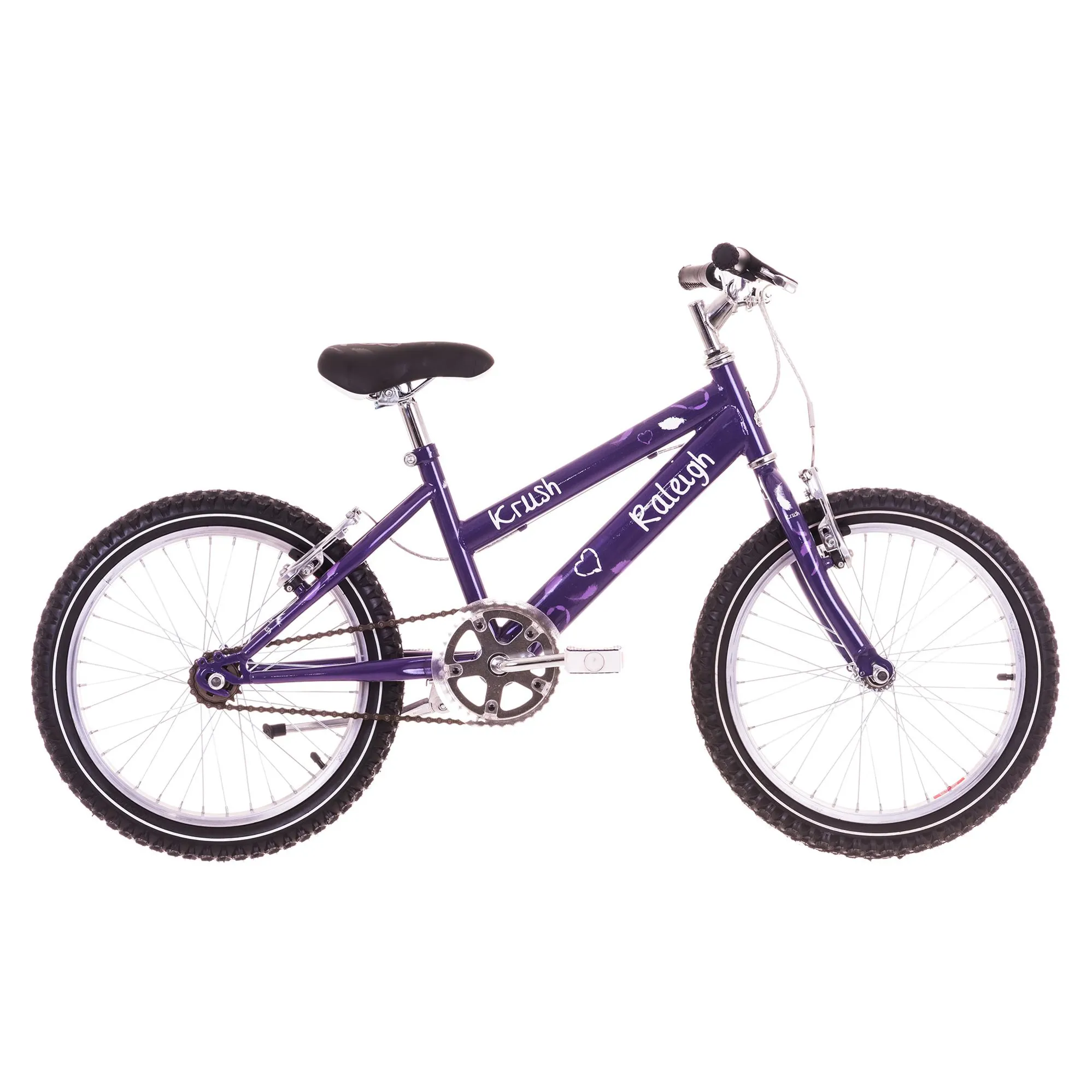 Raleigh Krush 18 inch Wheel Kids Bike in Purple - Main Image