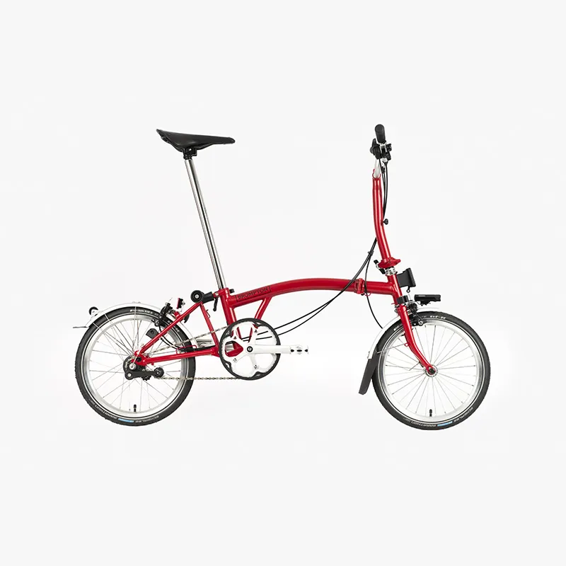 Brompton C Line Explore Mid Folding Bike 2022 in House Red