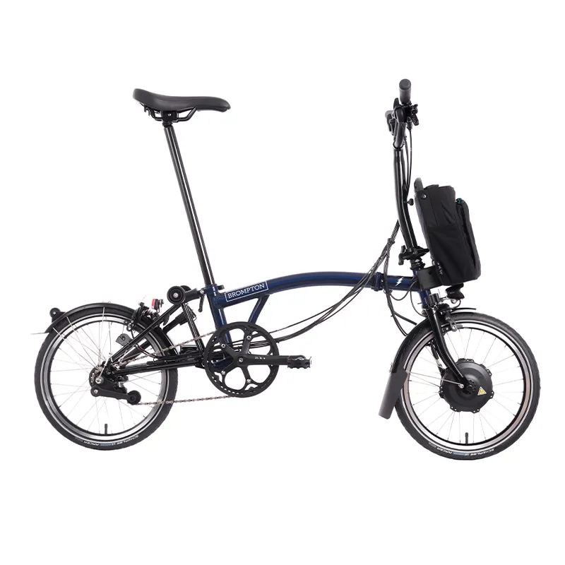 Brompton M2L Electric Folding Bike 2021 in Bolt Blue-1