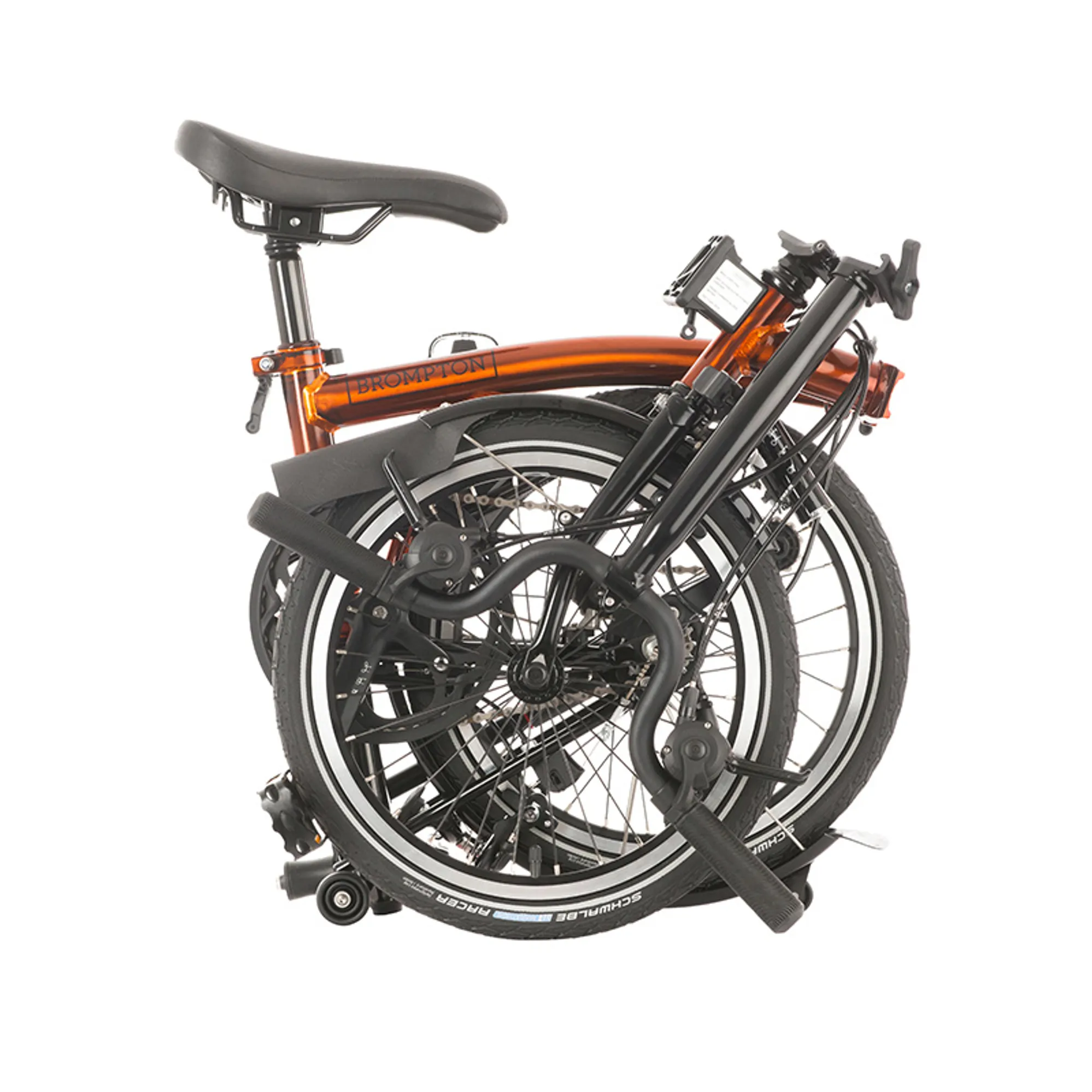 Brompton Black Edition Titanium M6L Folding Bike 2021 in Flame