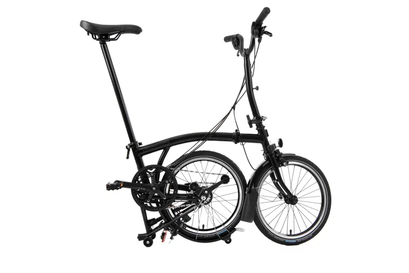 Brompton M6L Black Edition Folding Bike with Tyres in Black-2