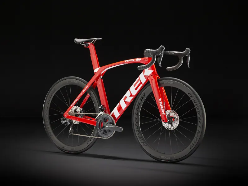 Trek Madone SLR 7 Disc Mens Carbon Aero Road Bike 2020 in Red-1