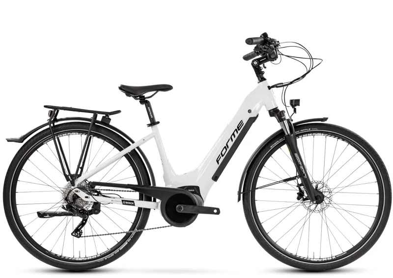 Forme Morley 1E Electric Hybrid Bike 2023 in White/Black