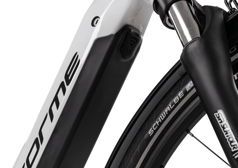 Forme Morley 1E Electric Hybrid Bike 2023 in White/Black-4