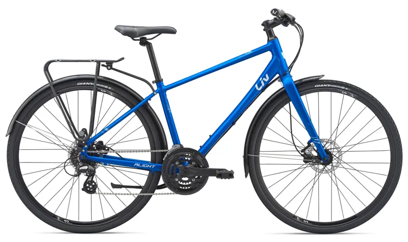 2019 Liv Alight 2 City Disc Womens Hybrid bike in Blue
