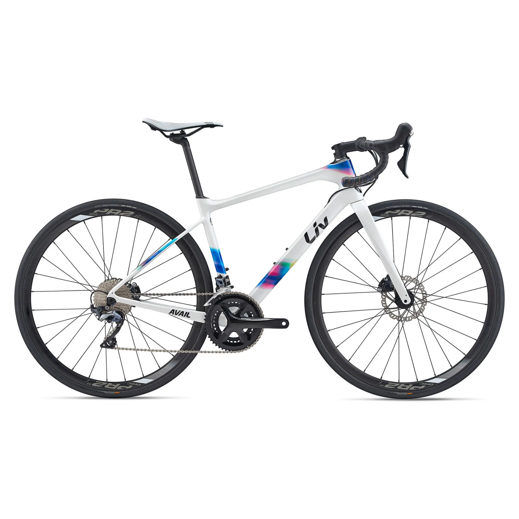 Liv Avail Advanced Disc Womens Carbon Road Bike 2020 in White