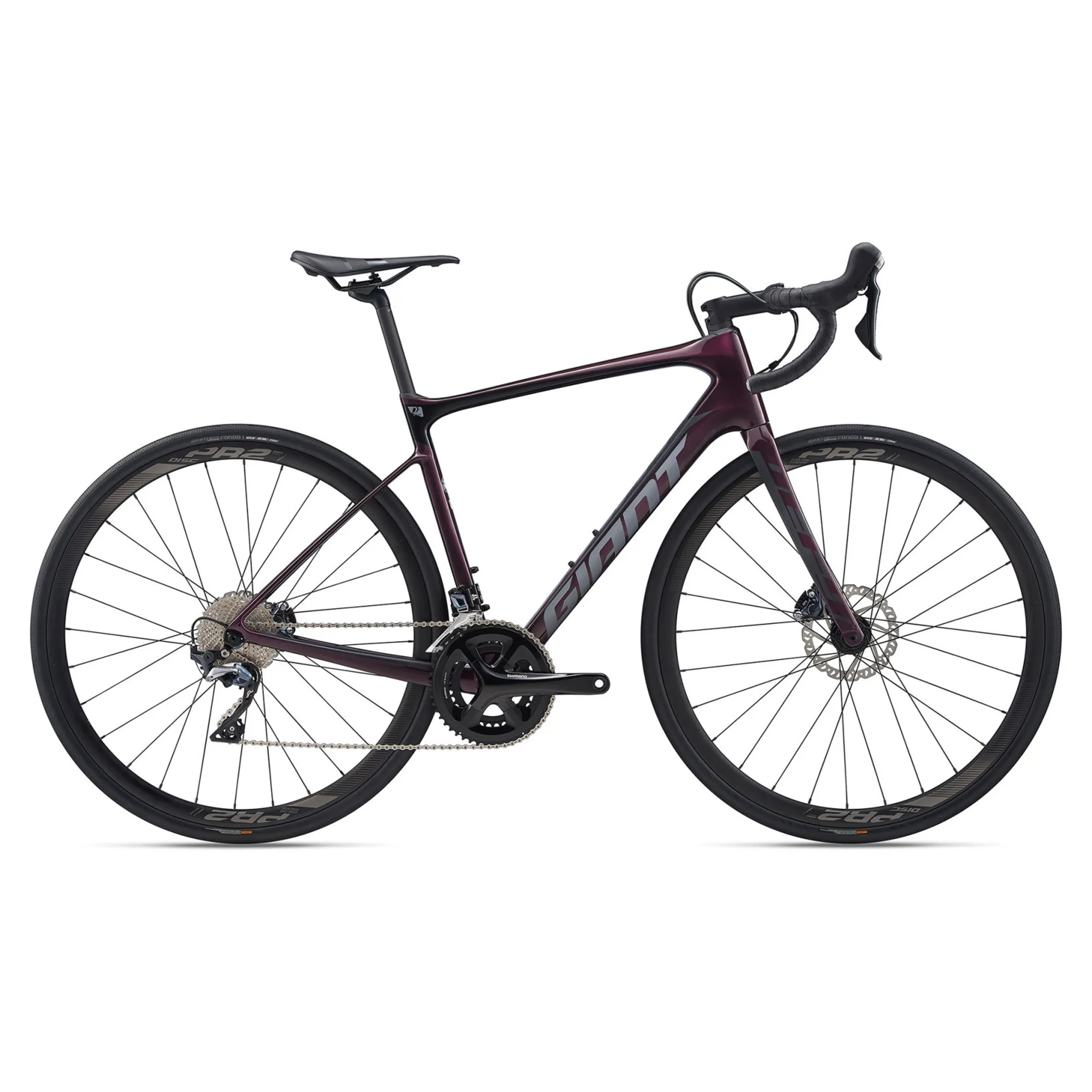 Giant Defy Advanced Mens Carbon Road Bike 2020 in Purple