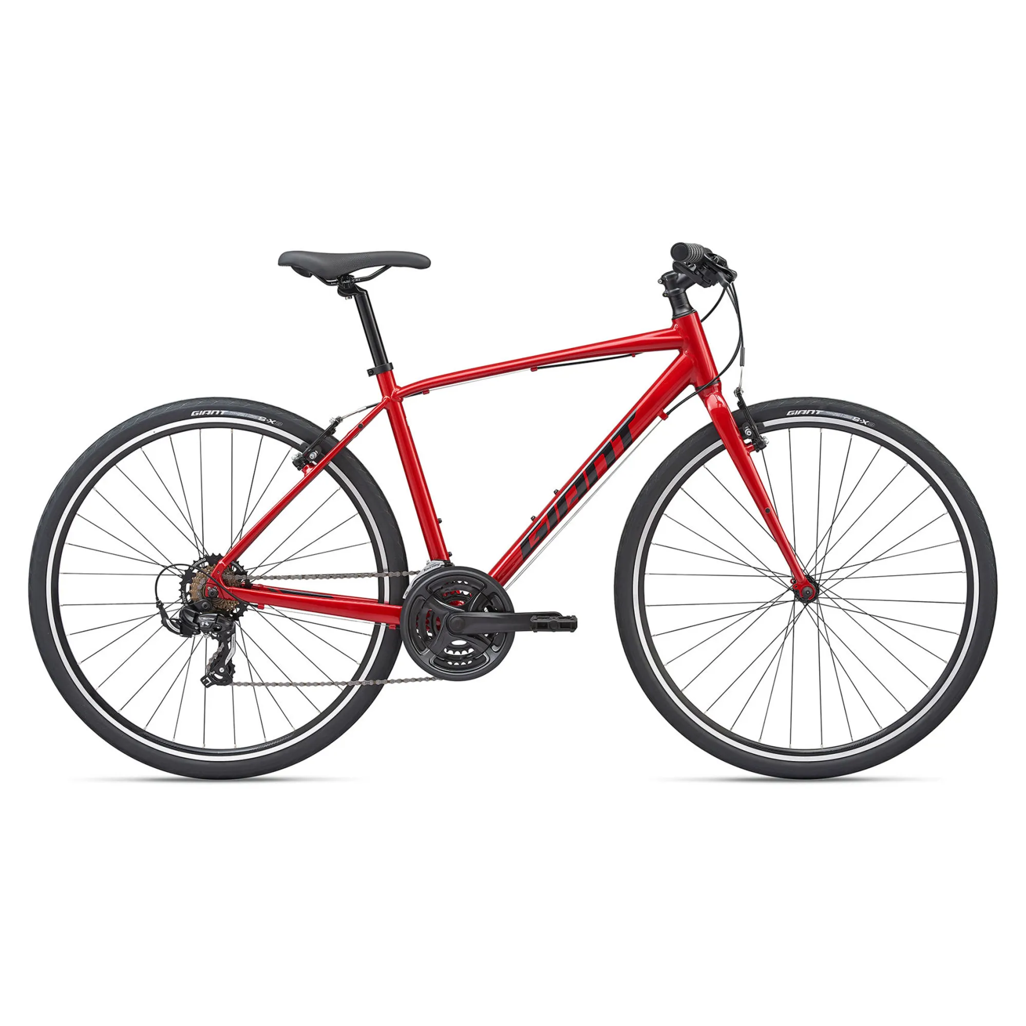 Giant Escape Mens Hybrid Bike 2020 in Red - Main Image