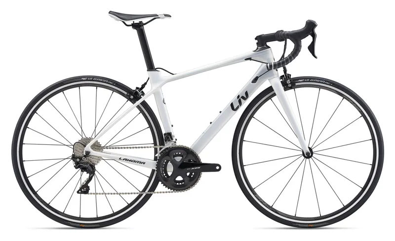 Liv Langma Advanced 2 Womens Carbon Road Bike 2020 in White