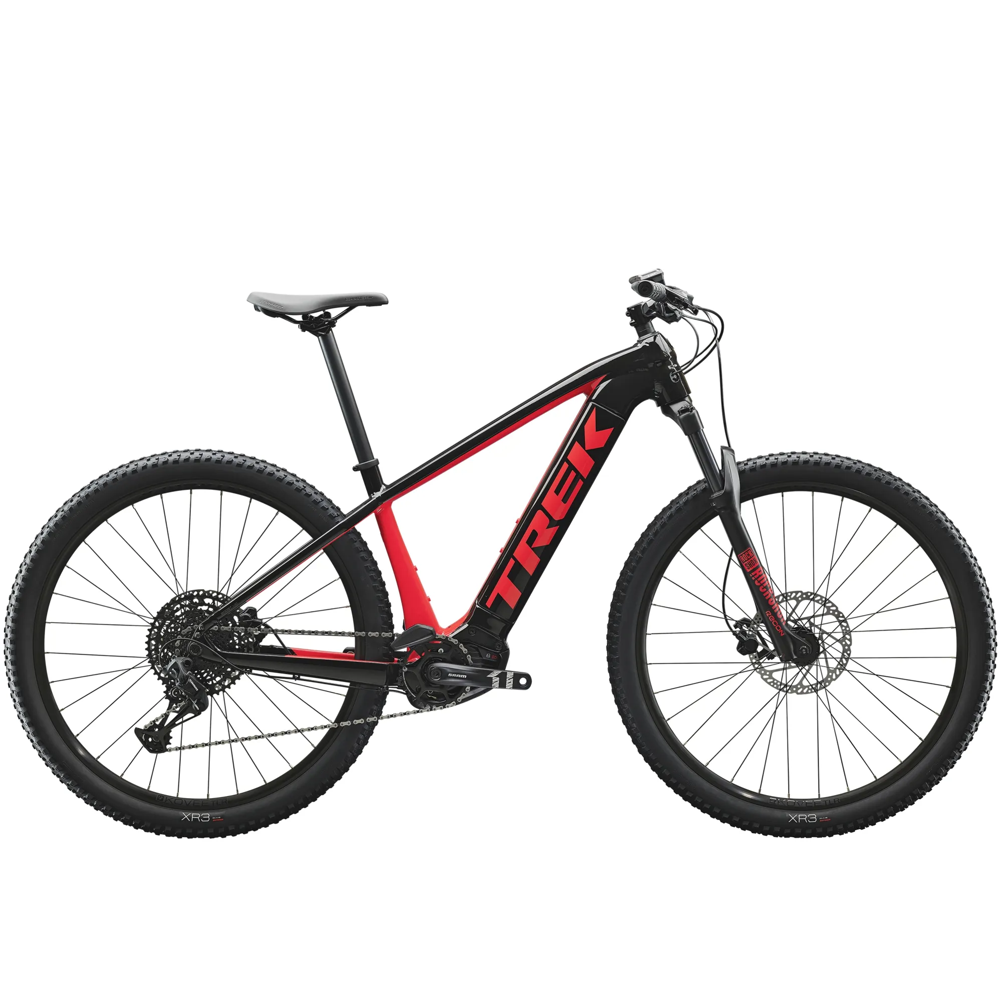 Trek Powerfly Electric Hardtail Mountain Bike 2020 in Black/Red