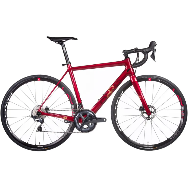 Orro Gold STC Ultegra Disc Carbon Road Bike 2020 in Red Size