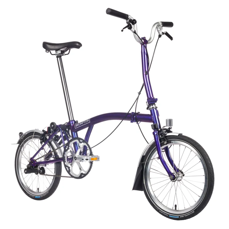 Brompton M6L Folding Bike in Metallic Purple-2