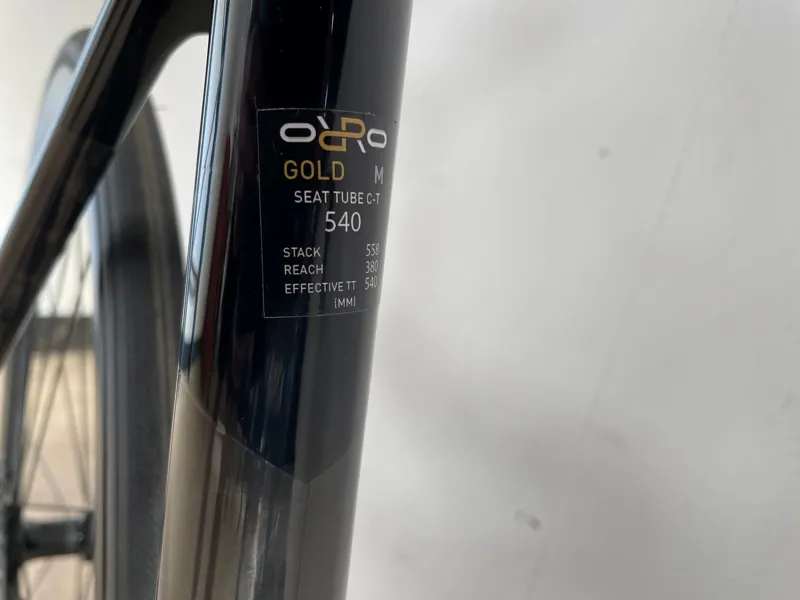 EX-DISPLAY Orro Gold STC 11 Speed Ultegra Tailor Made Road Bike 2022 in Black Gloss-2