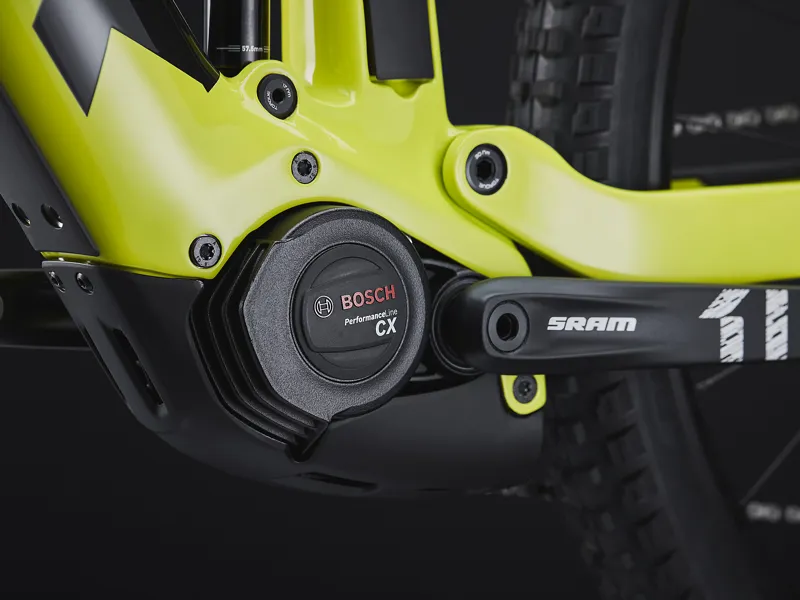 Trek Rail 9.7 Electric Full Suspension Mountain Bike 2020 in Yellow-5