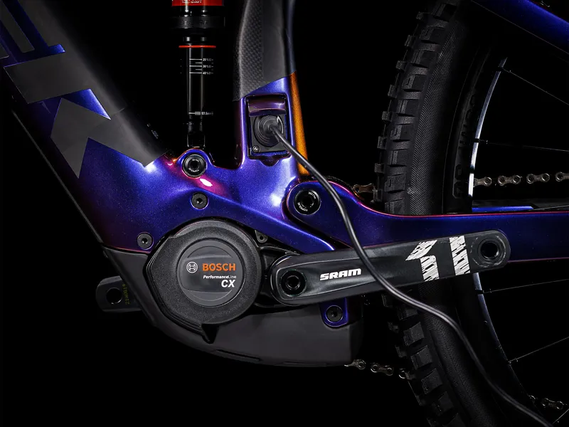 Trek Rail 9.8 Electric Full Suspension Mountain Bike 2021 in Purple-3