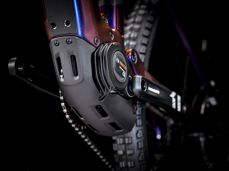 Trek Rail 9.8 Electric Full Suspension Mountain Bike 2021 in Purple-9