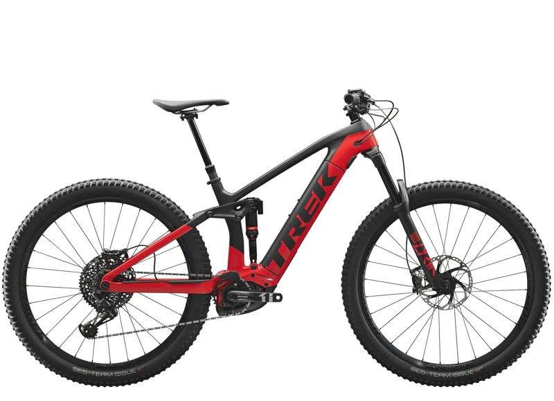 Trek Rail 9.8 Electric Full Suspension Mountain Bike 2020 Black/Red
