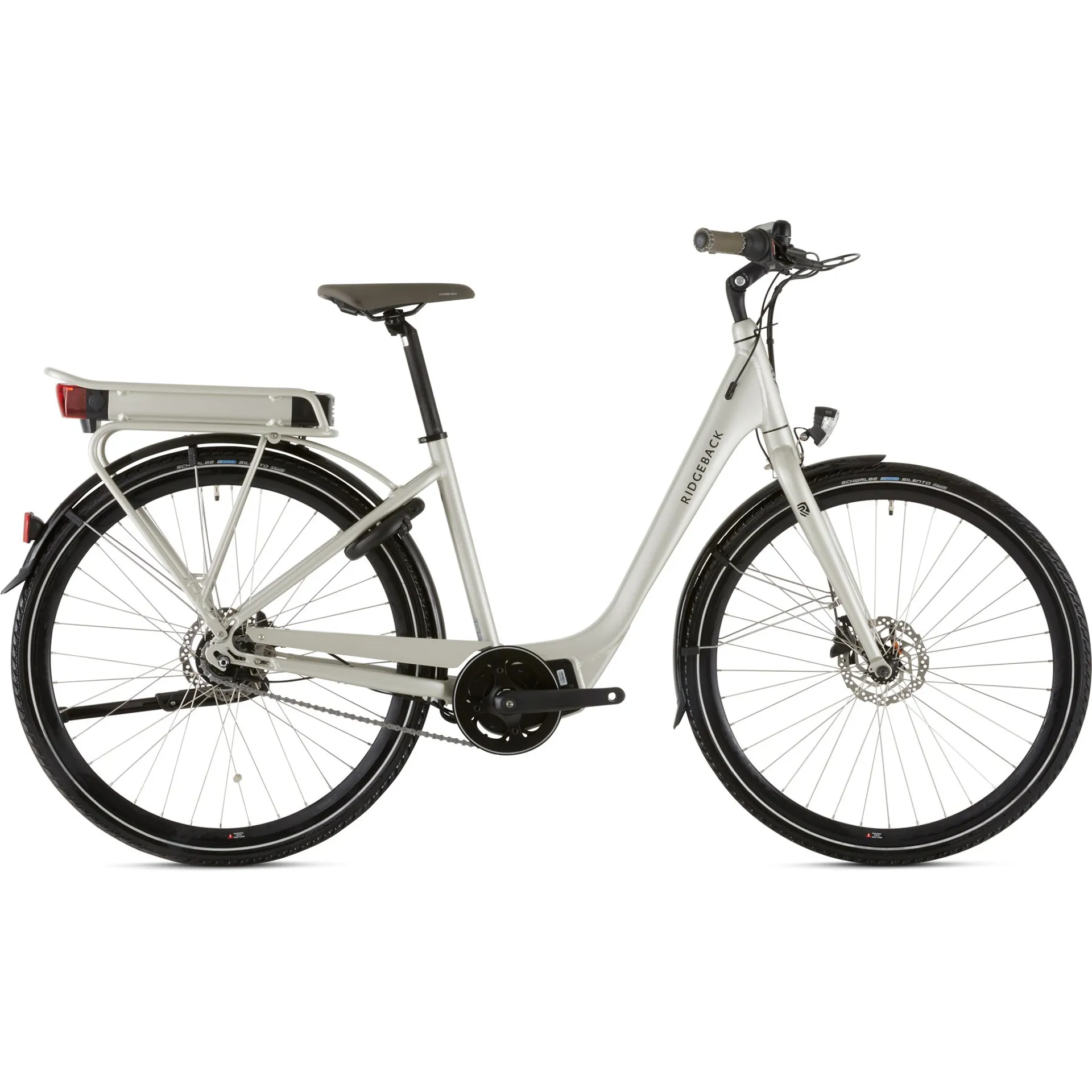 Ridgeback Electron Step-Through Electric Hybrid Bike 2021 in Silver