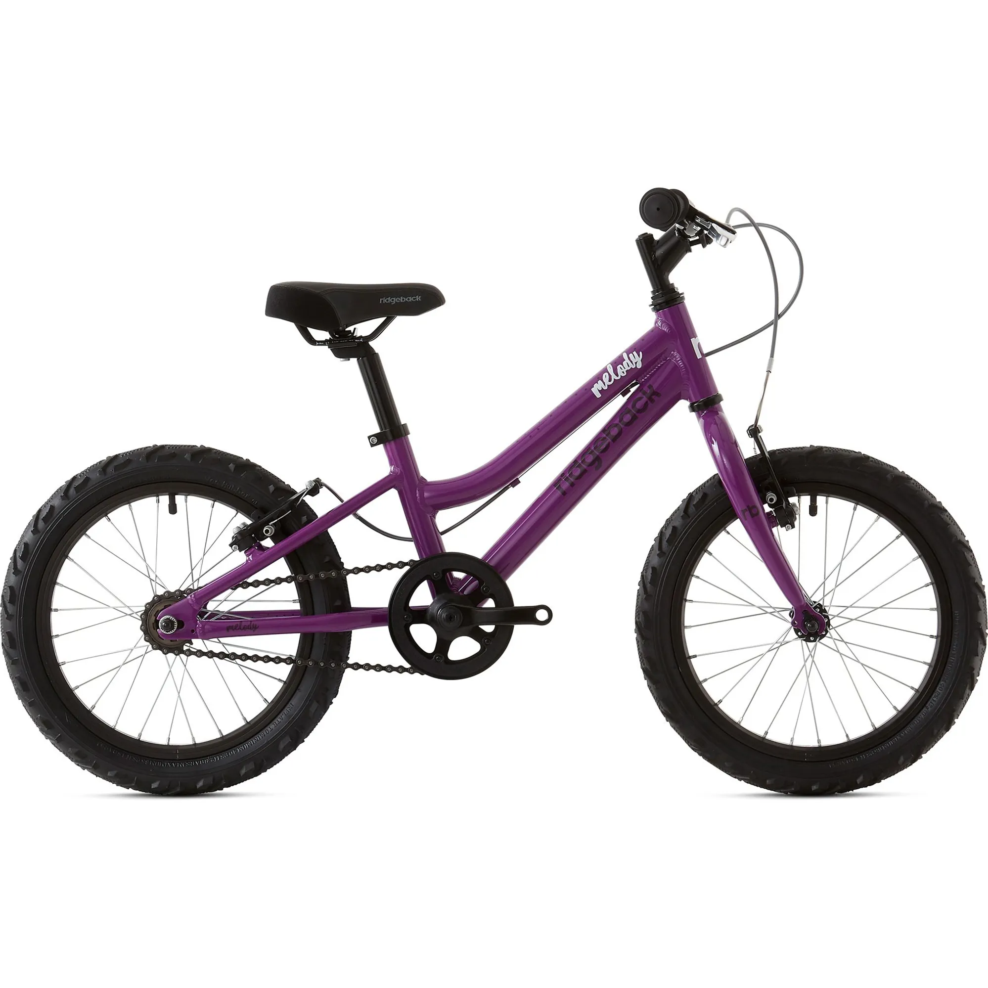 Ridgeback Melody Unisex Kids Bike 16 Inch Wheel In Purple