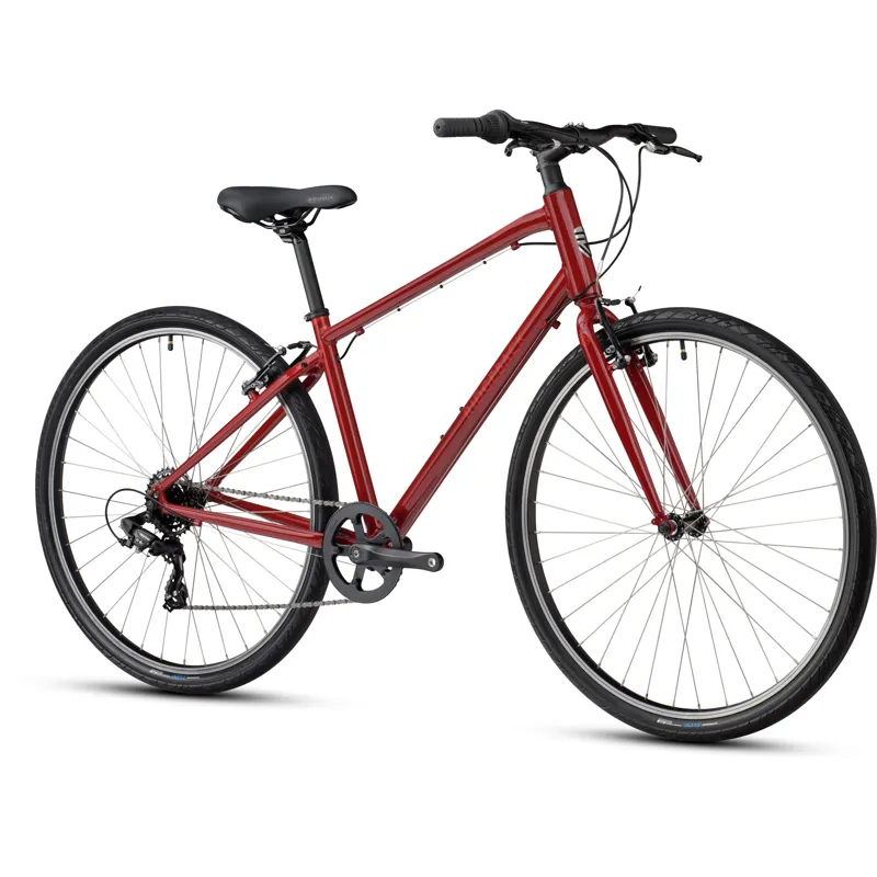 Ridgeback Comet Mens Hybrid Bike 2021 in Red-1