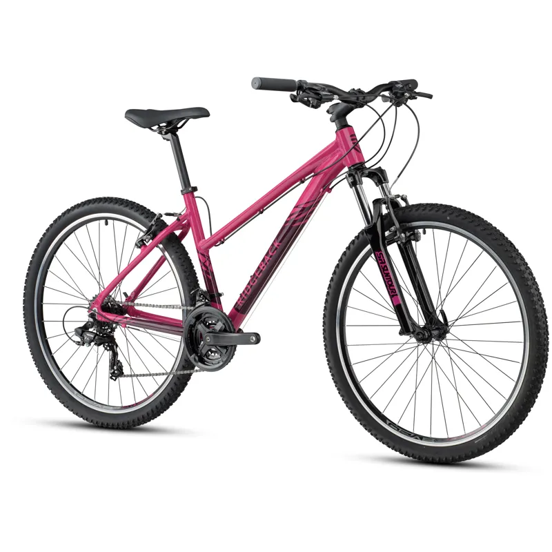 Ridgeback Terrain 2 Womens Open Frame Mountain Bike 2022 in Cerise-1