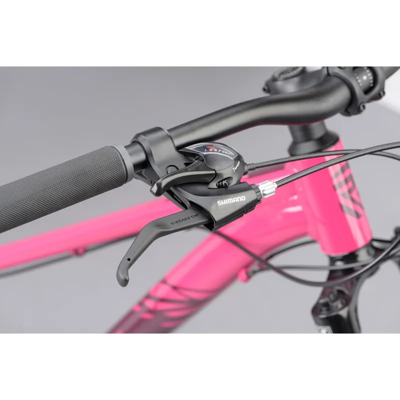 Ridgeback Terrain 2 Womens Open Frame Mountain Bike 2022 in Cerise-2