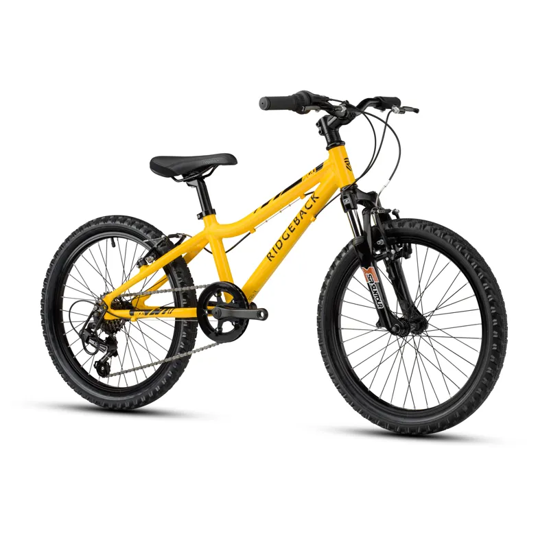 Ridgeback MX20 Unisex Kids Bike 20 Inch Wheel 2022 In Yellow-1