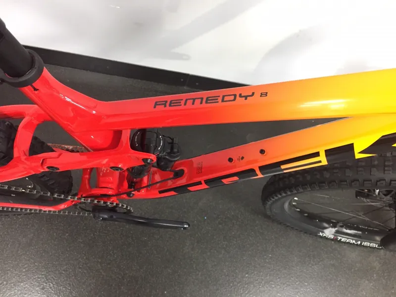 Ex Display Trek Remedy 8 27.5 GX Full Suspension MTB size ML 2021 in Red and Yellow -1