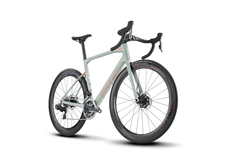 BMC Roadmachine 01 One Mens Sportive Road Bike in Green Sand-1