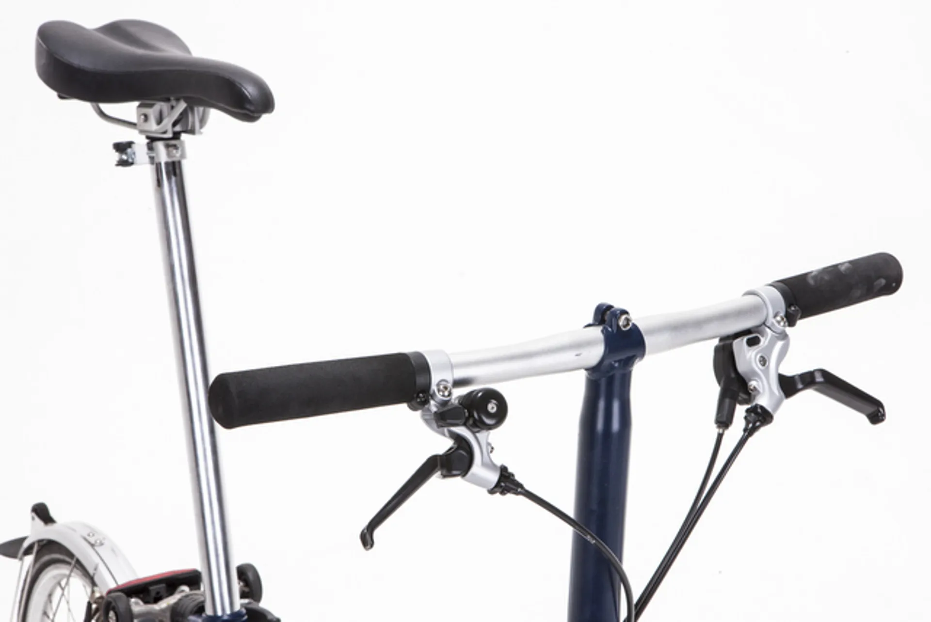 Brompton S2L Folding Bike in Raw Lacquer