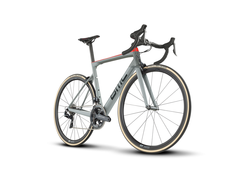 BMC Teammachine SLR01 One Mens Road Bike in Airforce Grey and Red-11