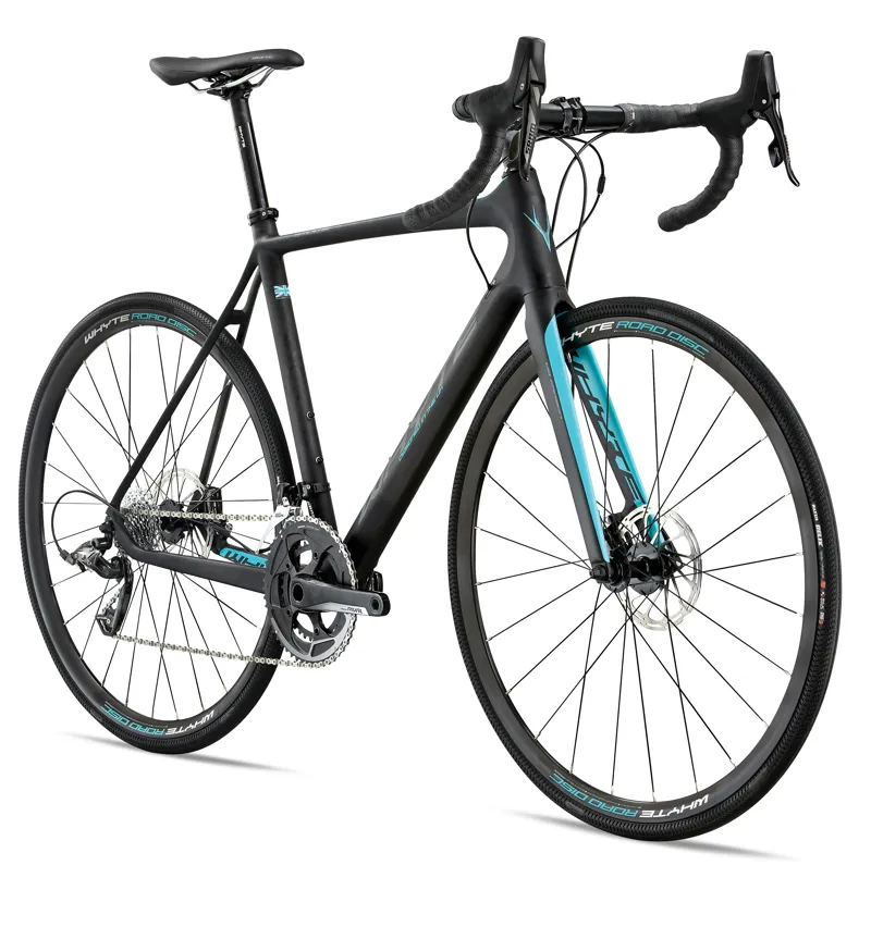 Whyte Stowe Rival Carbon Road Bike in Carbon/Aqua-1