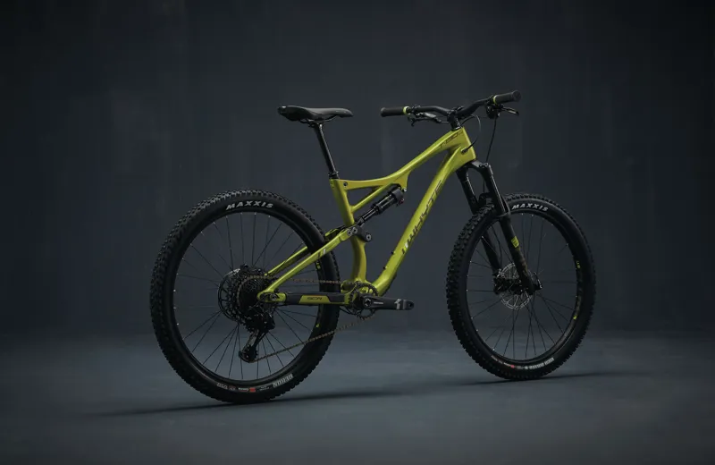 Whyte T130C R V2 Full Suspension Mountain Bike 2020 in Khaki/Lime-1