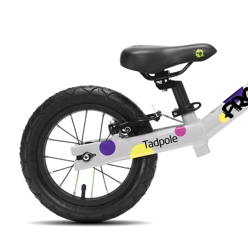 Frog Tadpole Balance Bike 12 inch Wheel 2023 in Spotty White-1