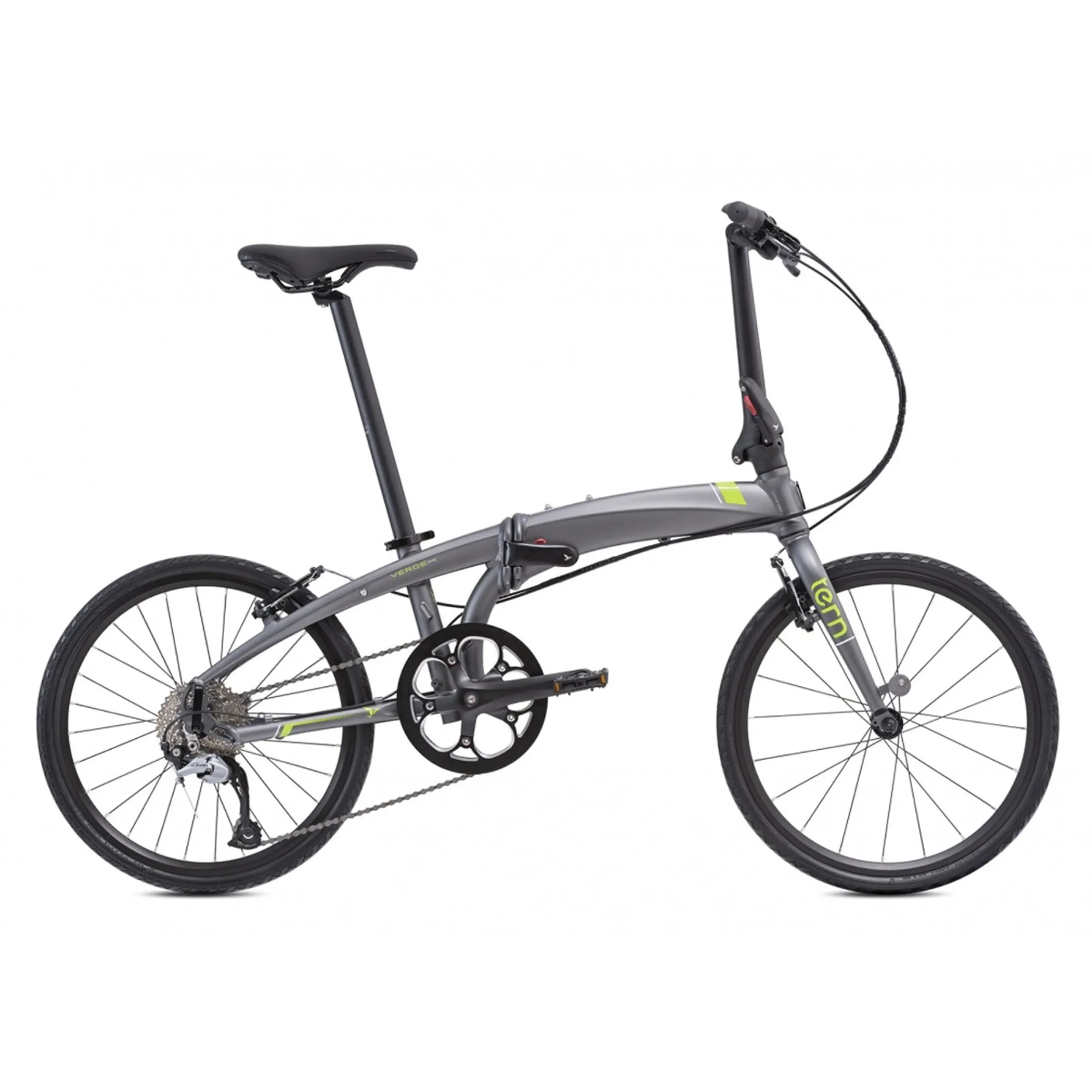 Tern Verge D9 Folding Bike w/22 inch Wheels Speed in Grey