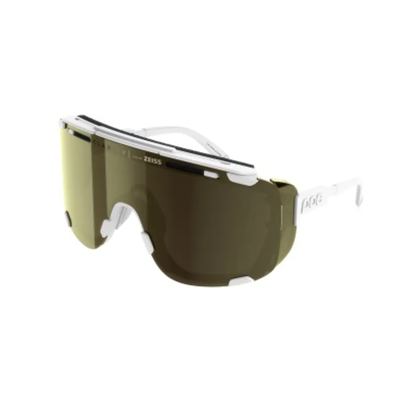 POC Devour MTB Sunglasses in Hydrogen White Brown/Silver Mirror-3