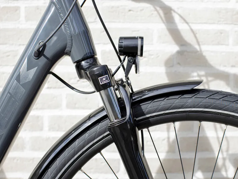 Trek Verve+ 1 Lowstep 400Wh Electric Hybrid Bike 2021 in Charcoal-6