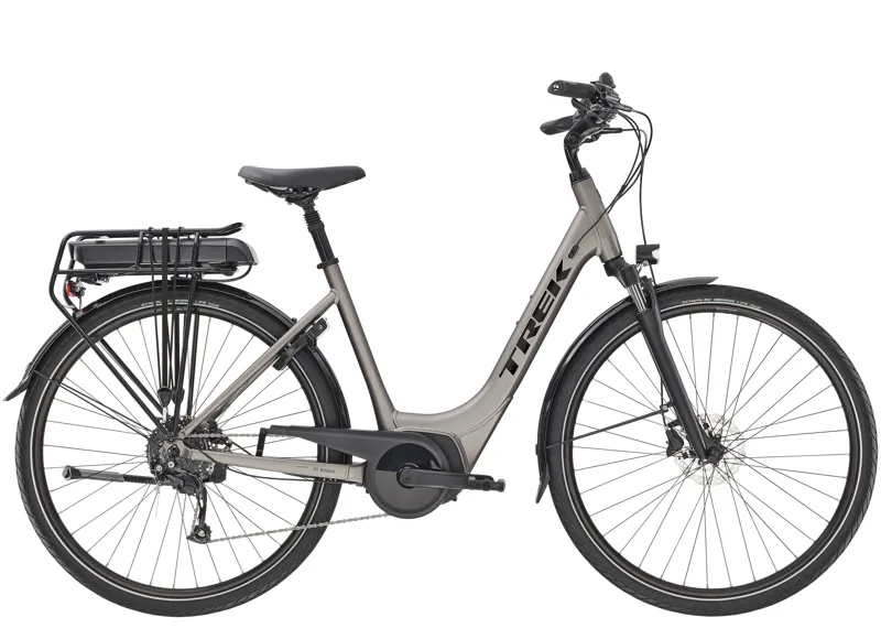 Trek Verve+ 2 Lowstep Unisex  Electric Hybrid Bike 2024 in Metal