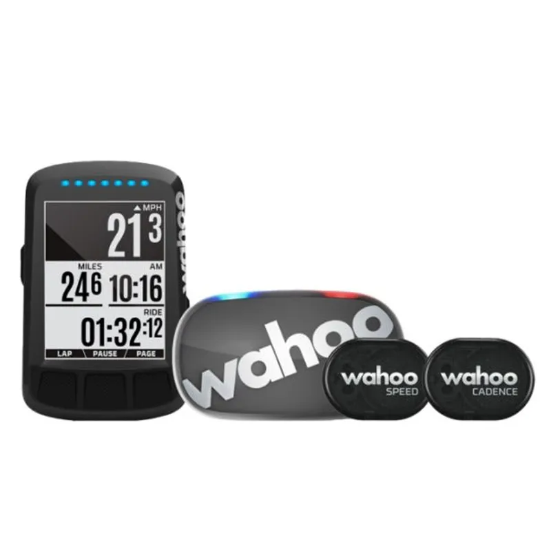 Wahoo ELEMNT BOLT Stealth Bundle with TICKR HR and RPM Sensor