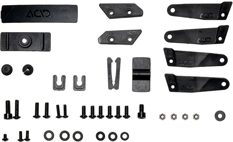 Acid Mudguard Set Nuroad Hybrid 60 28 Inch Bb Mount 2.0 in black -2