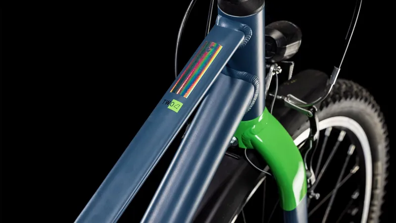 Cube Numove 240 Street 24 Inch Wheel Kids Bike 2025 in Naval Blue/Apple-1