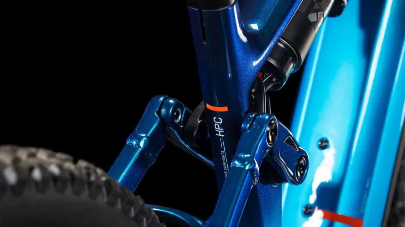 Cube Stereo Hybrid ONE77 HPC AT 800 Electric Full Suspension MTB 2025 in Actionteam Blue-4
