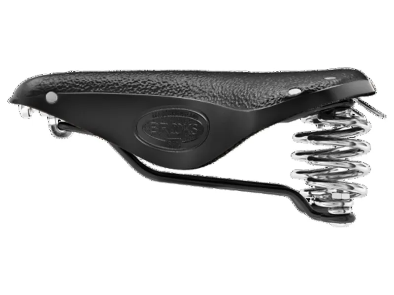 B67 Short Chromed Steel Rail 205mm Women's Saddle in Black -5